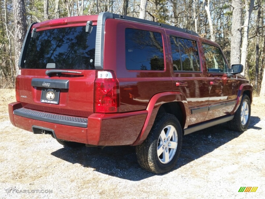 2007 Commander Sport 4x4 - Red Rock Pearl / Medium Slate Gray photo #17