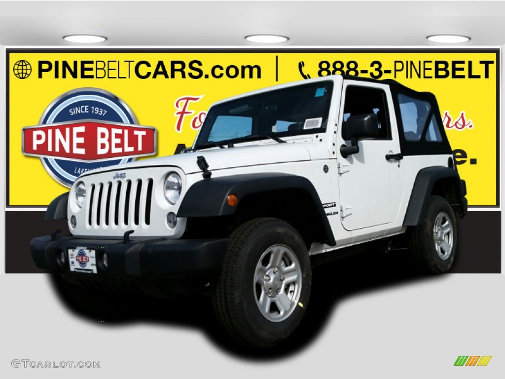 Bright White Jeep Wrangler