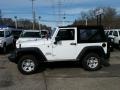 2015 Bright White Jeep Wrangler Sport 4x4  photo #3