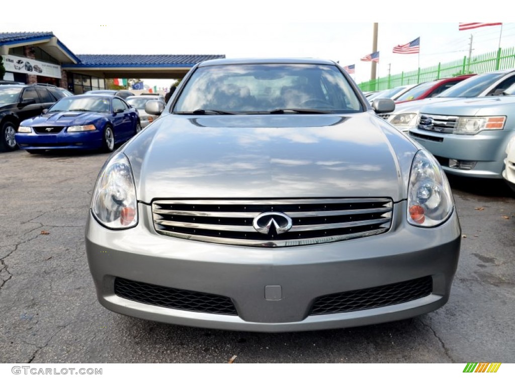 2005 G 35 Sedan - Diamond Graphite Metallic / Wheat photo #2