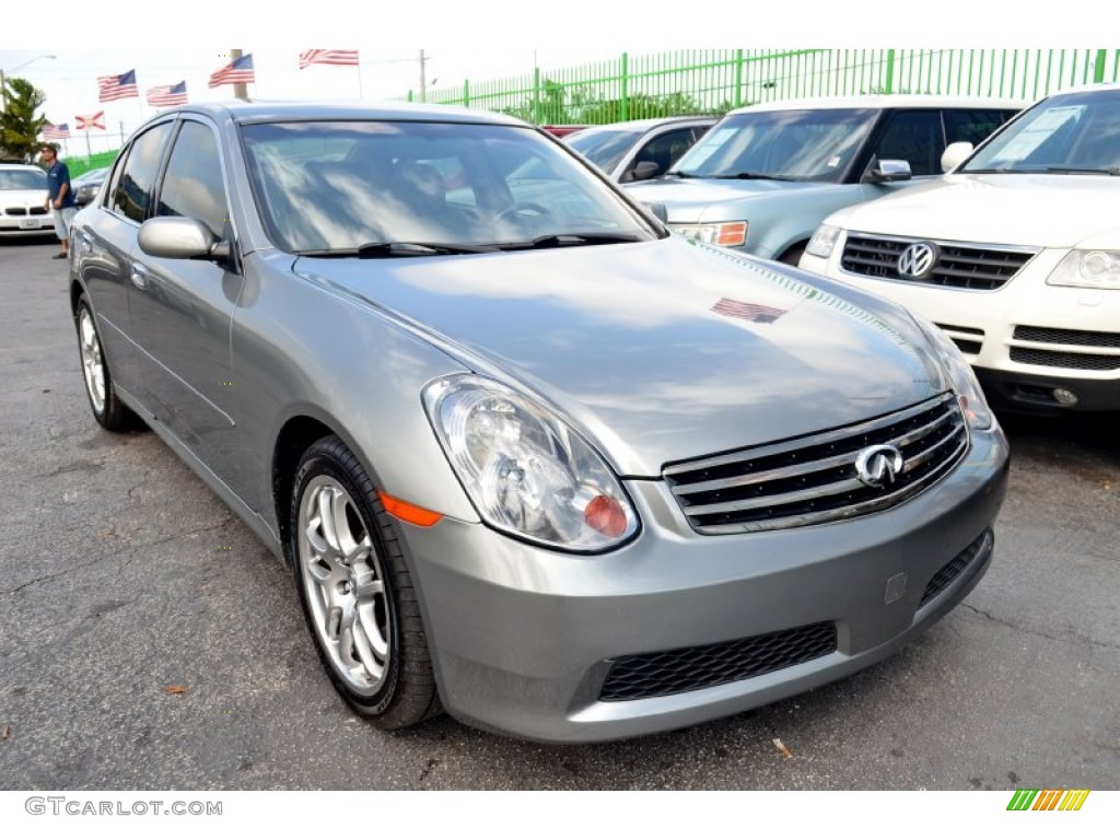 2005 G 35 Sedan - Diamond Graphite Metallic / Wheat photo #3