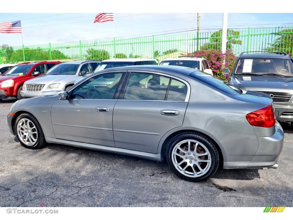 2005 G 35 Sedan - Diamond Graphite Metallic / Wheat photo #39