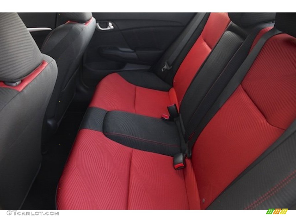 2015 Civic Si Sedan - Taffeta White / Si Black/Red photo #12