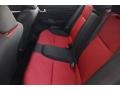 2015 Honda Civic Si Black/Red Interior Rear Seat Photo