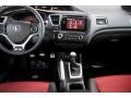 2015 Honda Civic Si Black/Red Interior Dashboard Photo