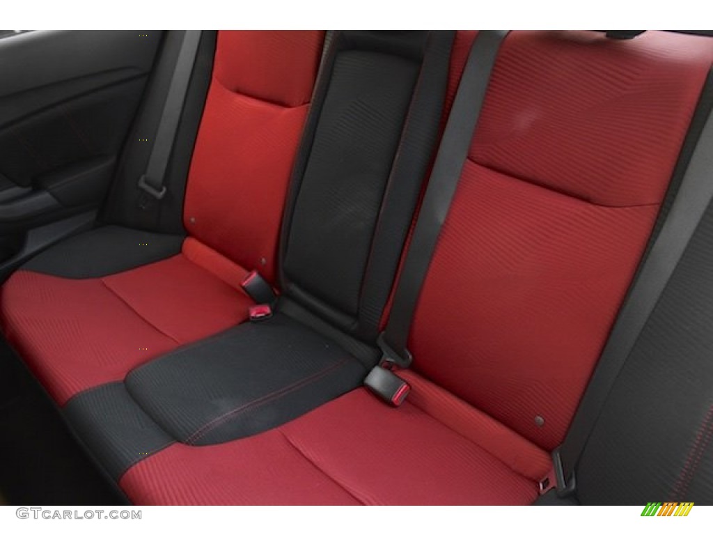2015 Civic Si Sedan - Taffeta White / Si Black/Red photo #15