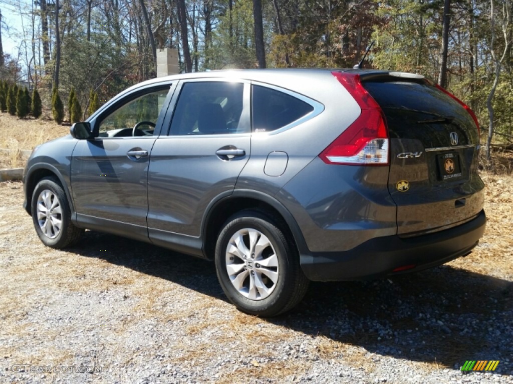 2012 CR-V EX 4WD - Polished Metal Metallic / Beige photo #4