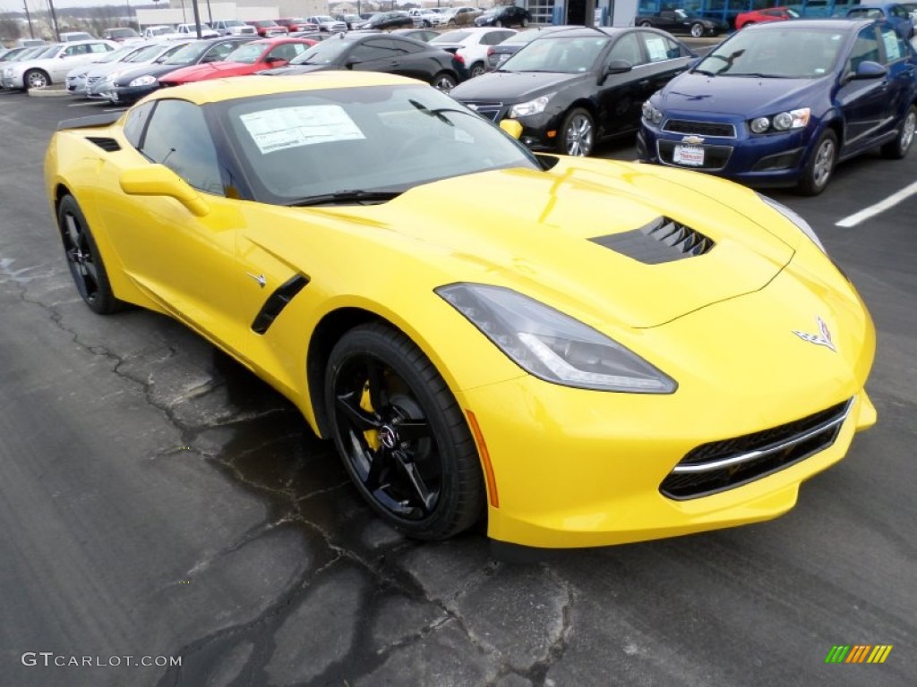 2015 Corvette Stingray Coupe - Velocity Yellow Tintcoat / Jet Black photo #1