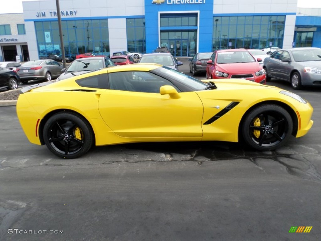 2015 Corvette Stingray Coupe - Velocity Yellow Tintcoat / Jet Black photo #2