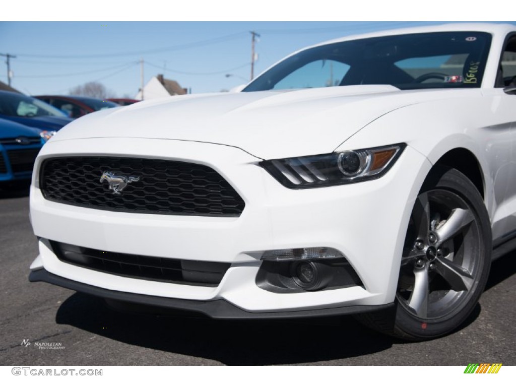 2015 Mustang V6 Coupe - Oxford White / Ebony photo #4