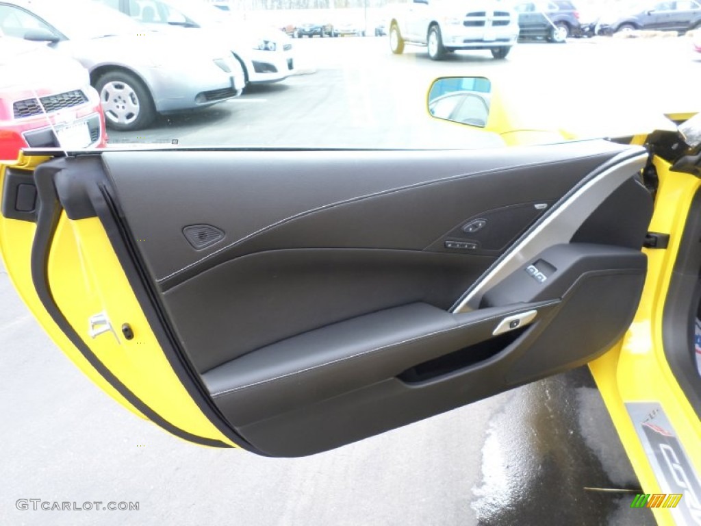 2015 Chevrolet Corvette Stingray Coupe Jet Black Door Panel Photo #102218336
