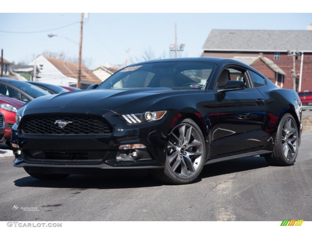 2015 Mustang EcoBoost Premium Coupe - Black / Ceramic photo #1