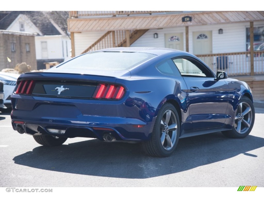 2015 Mustang V6 Coupe - Deep Impact Blue Metallic / Ebony photo #2