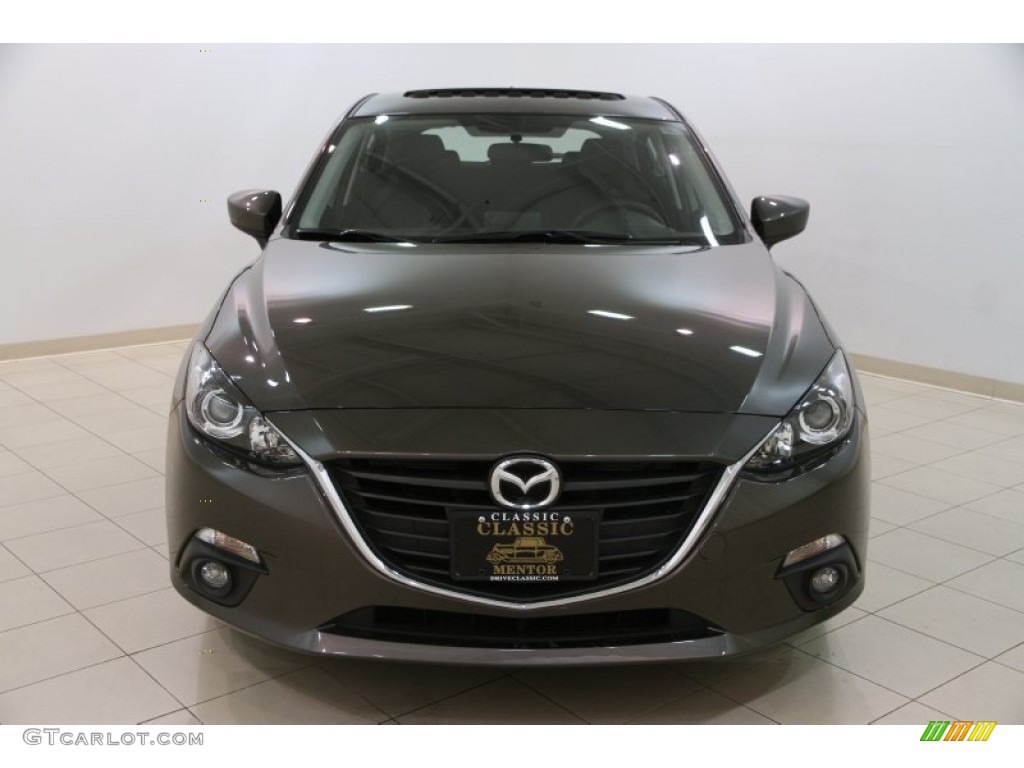 2015 MAZDA3 i Touring 5 Door - Titanium Flash Mica / Black photo #2