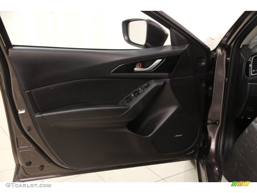 2015 Mazda MAZDA3 i Touring 5 Door Black Door Panel Photo #102219203