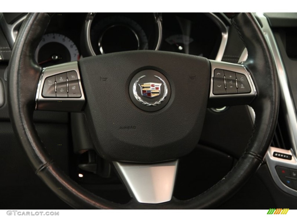2012 Cadillac SRX Luxury Ebony/Ebony Steering Wheel Photo #102220511