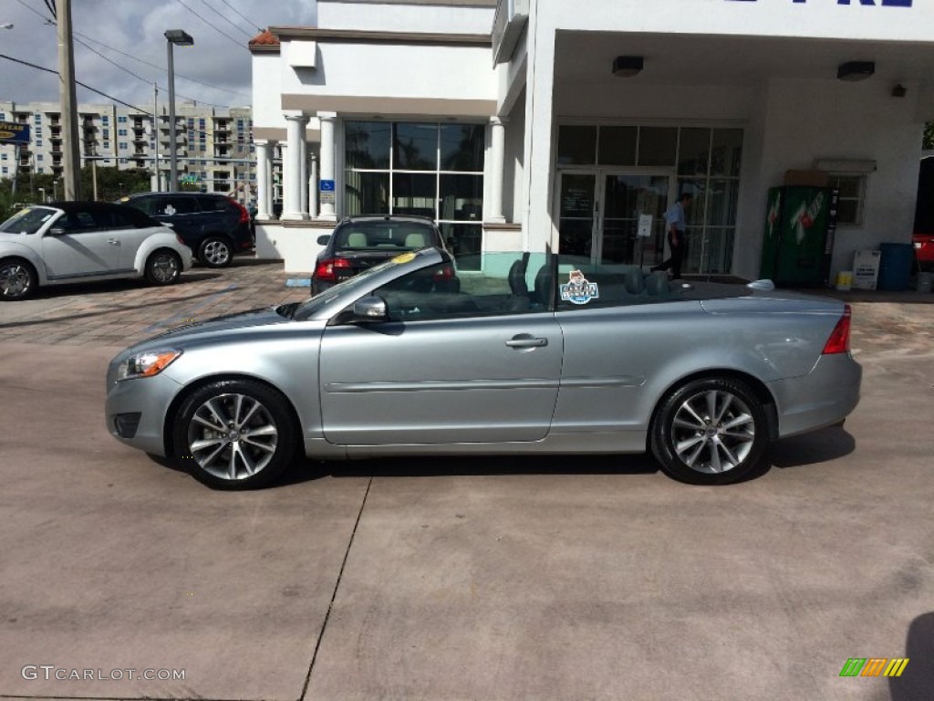 2011 C70 T5 - Electric Silver Metallic / Soverign Hide Off Black Leather/Off Black photo #2