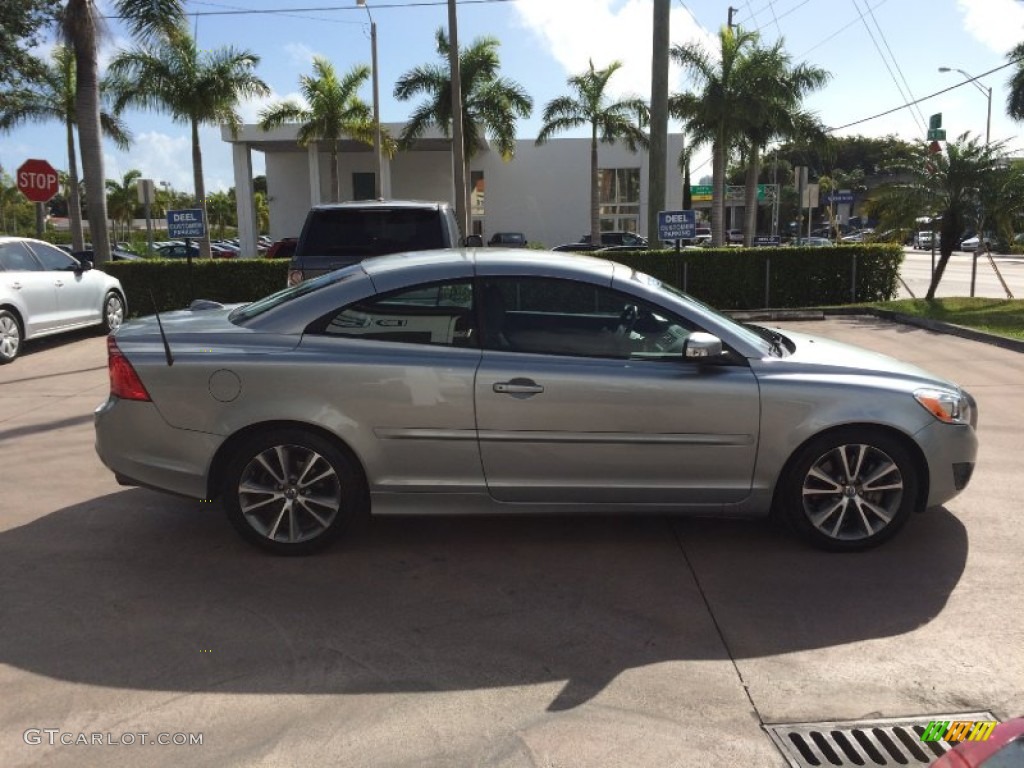 2011 C70 T5 - Electric Silver Metallic / Soverign Hide Off Black Leather/Off Black photo #6