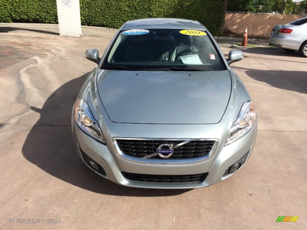2011 C70 T5 - Electric Silver Metallic / Soverign Hide Off Black Leather/Off Black photo #8