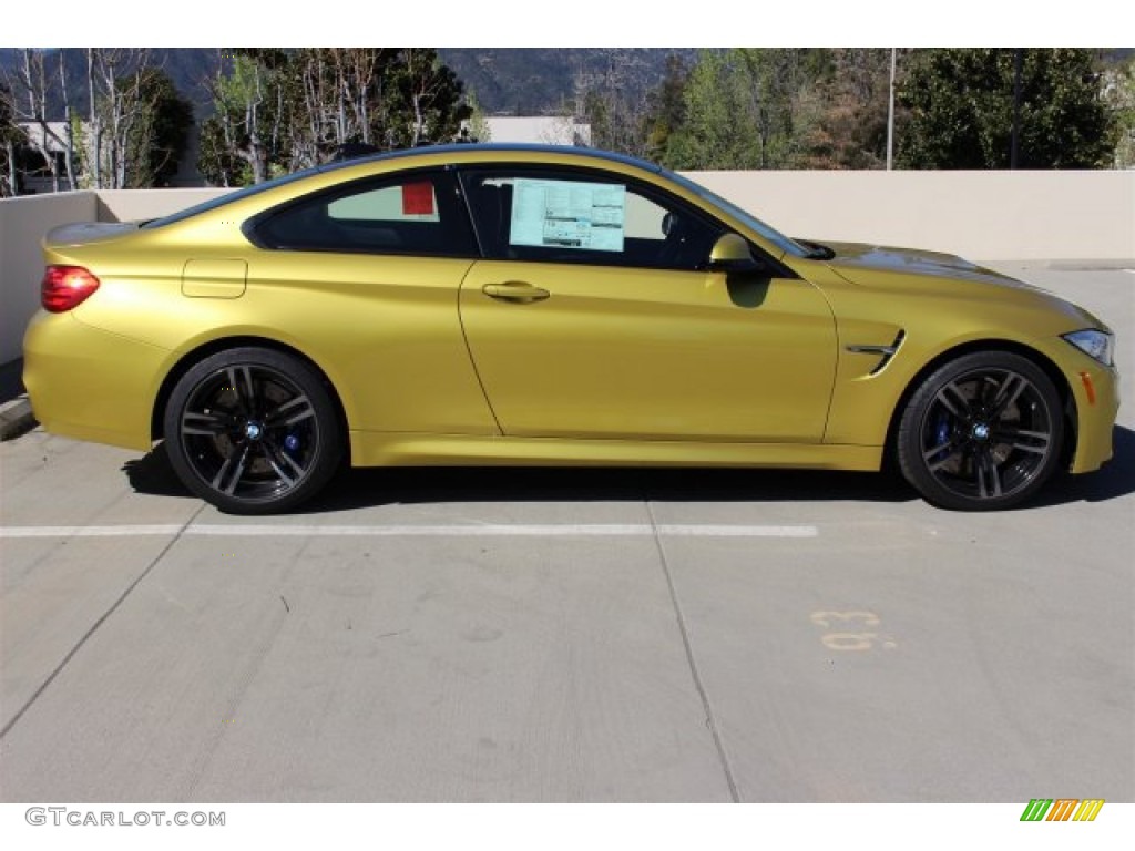 Austin Yellow Metallic 2015 BMW M4 Coupe Exterior Photo #102223495