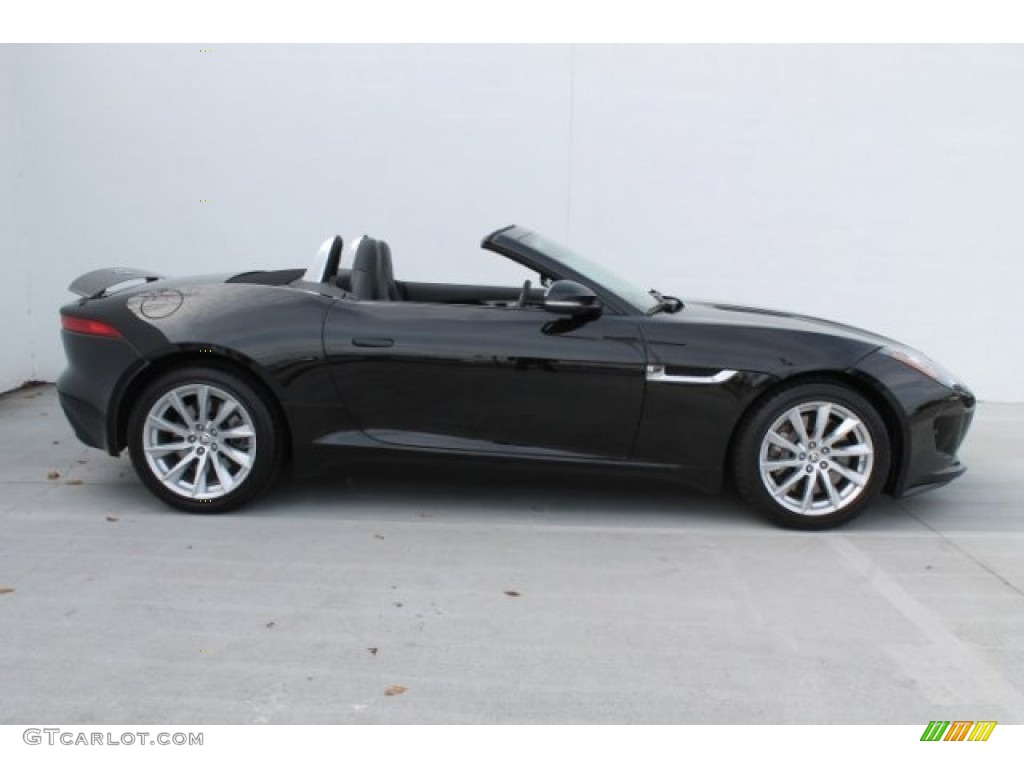 Ultimate Black Metallic 2014 Jaguar F-TYPE Standard F-TYPE Model Exterior Photo #102226024