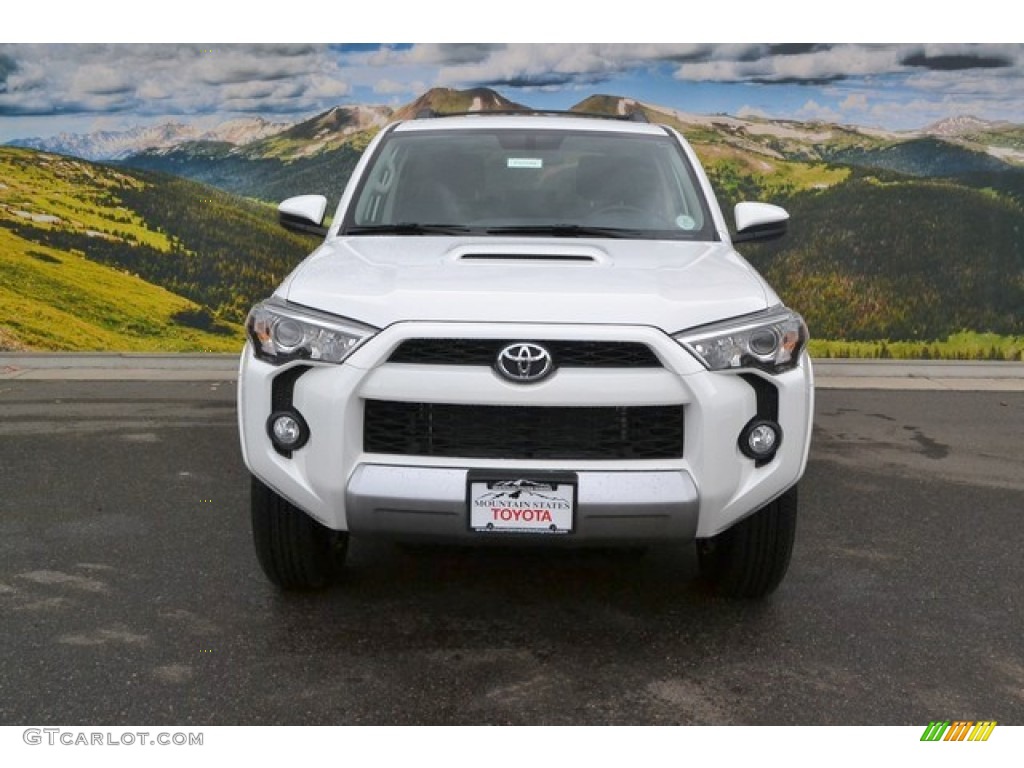 2015 4Runner Trail 4x4 - Super White / Black photo #2