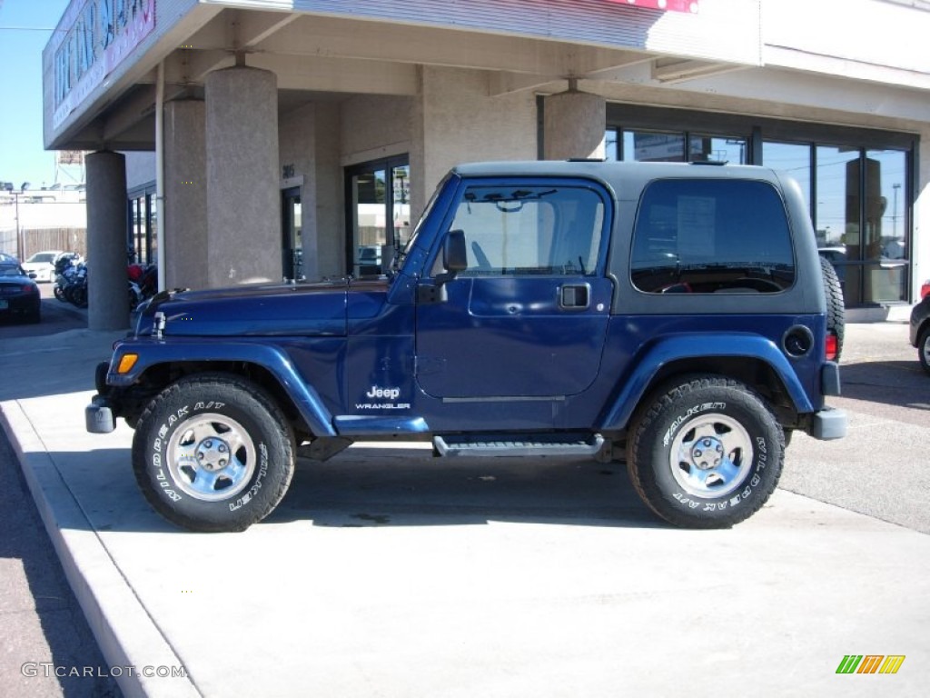 2003 Wrangler X 4x4 - Patriot Blue / Dark Slate Gray photo #2