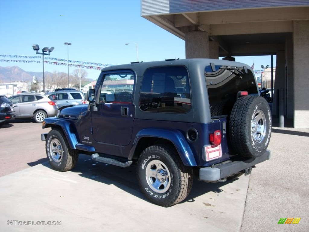 2003 Wrangler X 4x4 - Patriot Blue / Dark Slate Gray photo #3