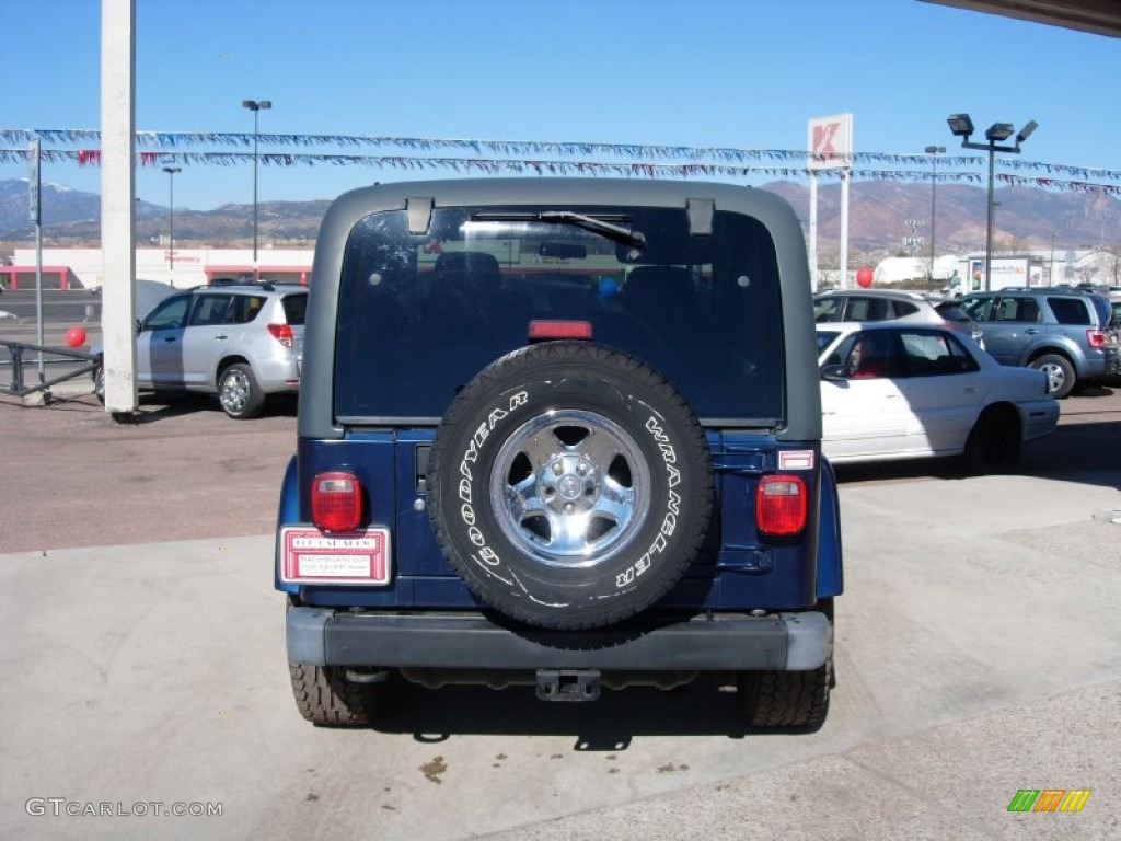 2003 Wrangler X 4x4 - Patriot Blue / Dark Slate Gray photo #4