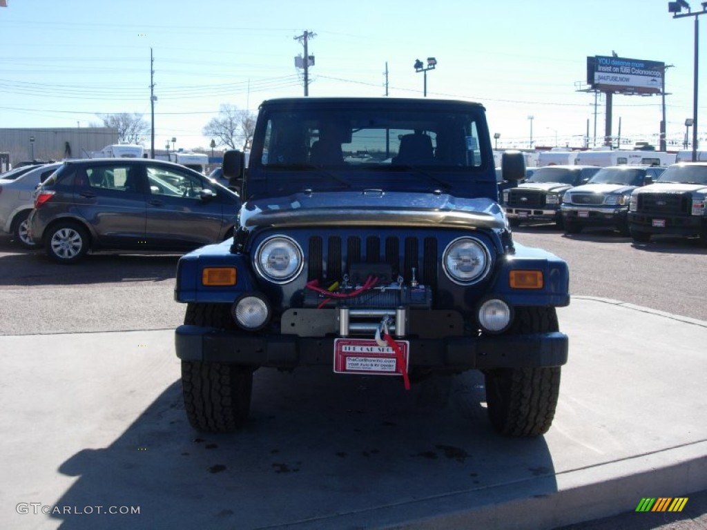 2003 Wrangler X 4x4 - Patriot Blue / Dark Slate Gray photo #8