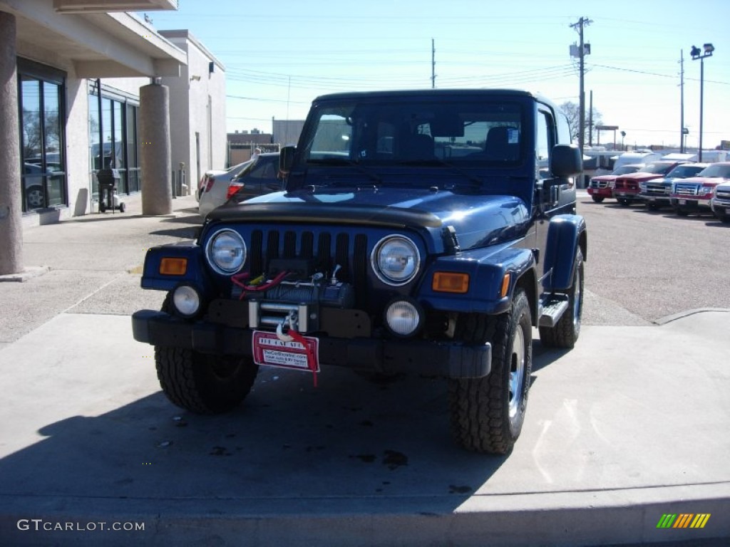 2003 Wrangler X 4x4 - Patriot Blue / Dark Slate Gray photo #12