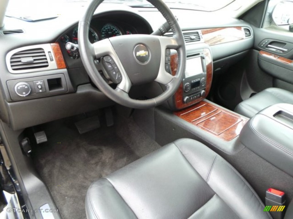 Ebony Interior 2014 Chevrolet Tahoe LTZ Photo #102228313
