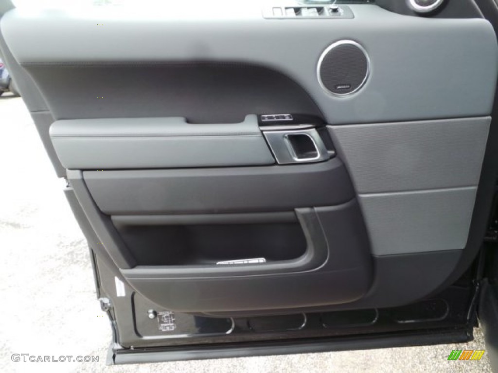 2015 Land Rover Range Rover Sport Supercharged Ebony/Lunar Door Panel Photo #102229012