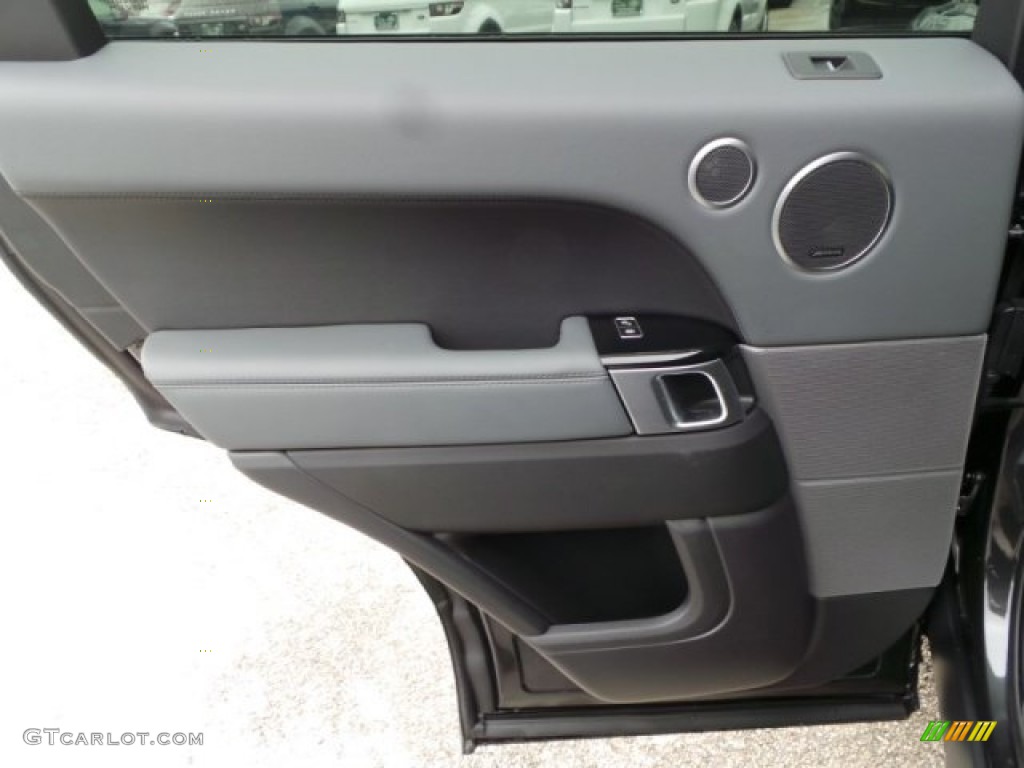 2015 Land Rover Range Rover Sport Supercharged Ebony/Lunar Door Panel Photo #102229294