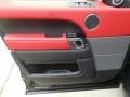 Ebony/Pimento 2015 Land Rover Range Rover Sport Supercharged Door Panel