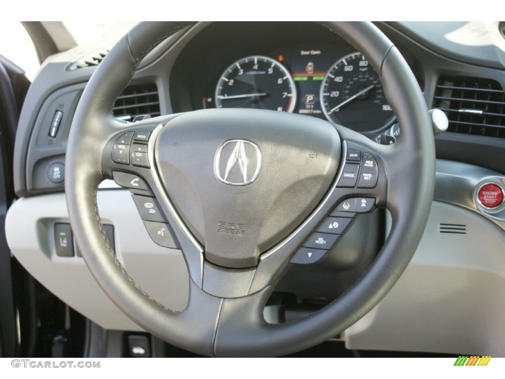 2016 Acura ILX Technology Graystone Steering Wheel Photo #102229767