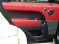 Ebony/Pimento 2015 Land Rover Range Rover Sport Supercharged Door Panel