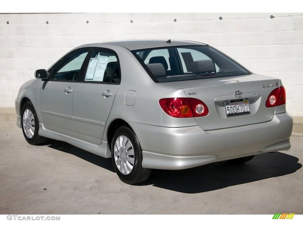 2004 Corolla S - Lunar Mist Silver Metallic / Black photo #2