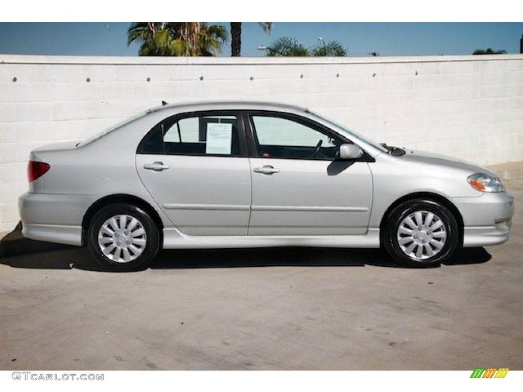 2004 Corolla S - Lunar Mist Silver Metallic / Black photo #8