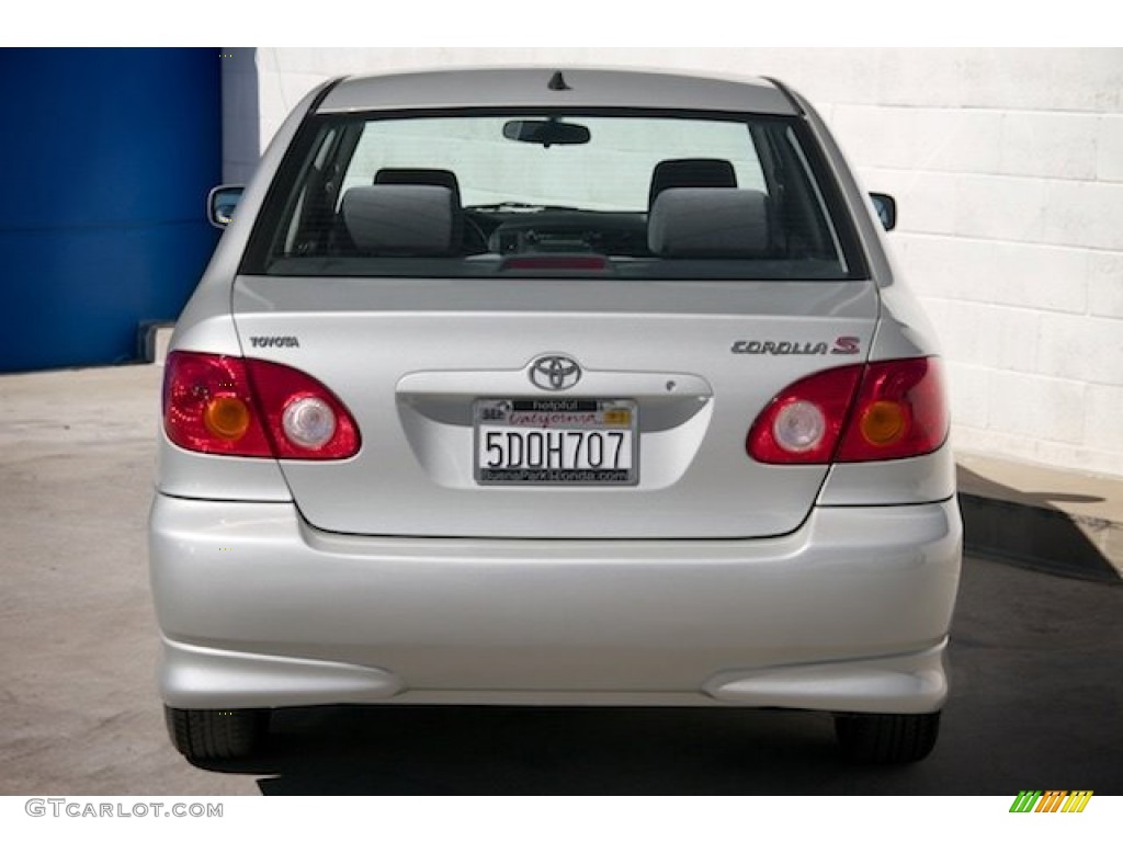 2004 Corolla S - Lunar Mist Silver Metallic / Black photo #9
