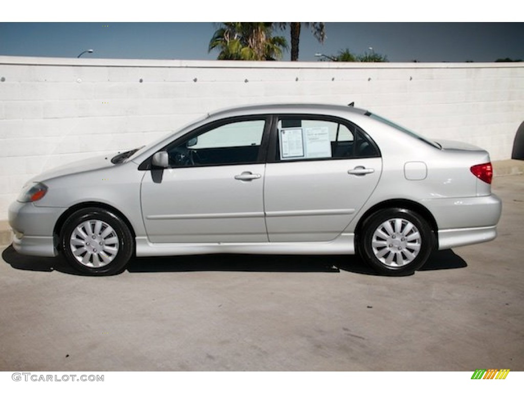 2004 Corolla S - Lunar Mist Silver Metallic / Black photo #10