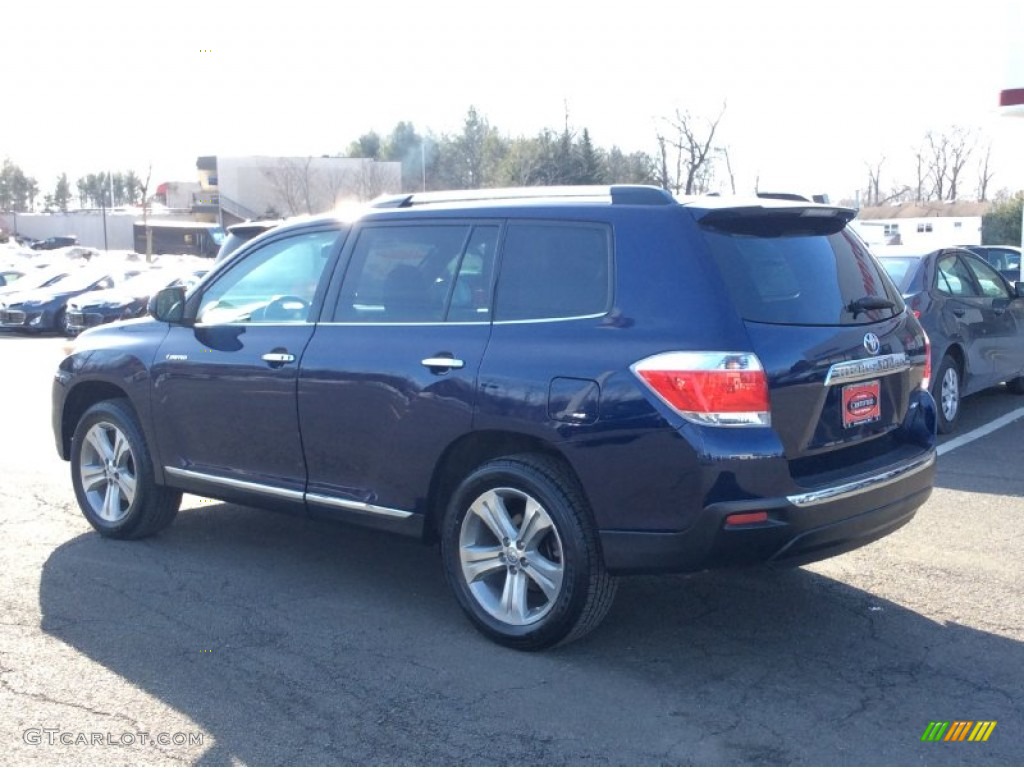 2013 Highlander Limited 4WD - Nautical Blue Metallic / Ash photo #6