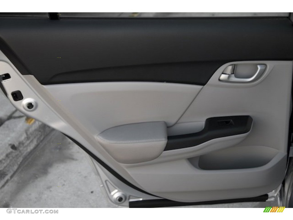 2014 Civic Natural Gas Sedan - Alabaster Silver Metallic / Gray photo #25