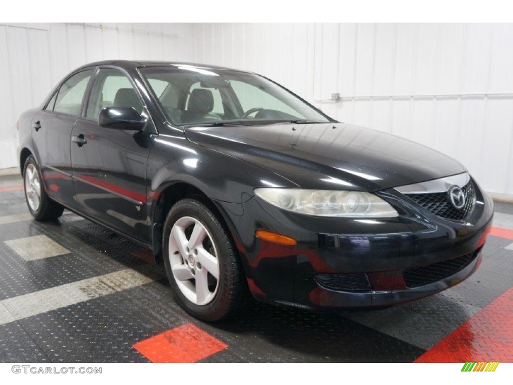Onyx Black 2003 Mazda MAZDA6 s Sedan Exterior Photo #102235652