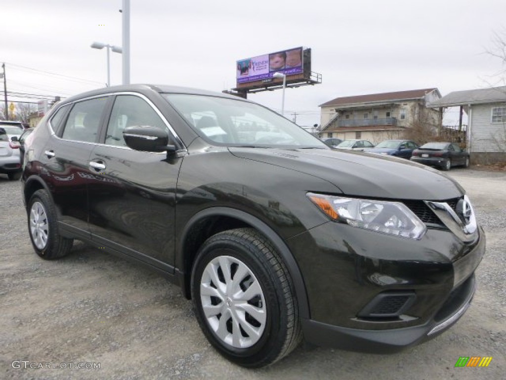 Midnight Jade 2015 Nissan Rogue S AWD Exterior Photo #102235924