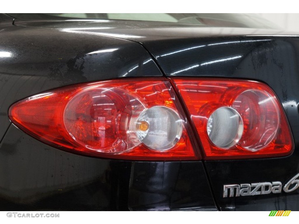 2003 MAZDA6 s Sedan - Onyx Black / Gray photo #52