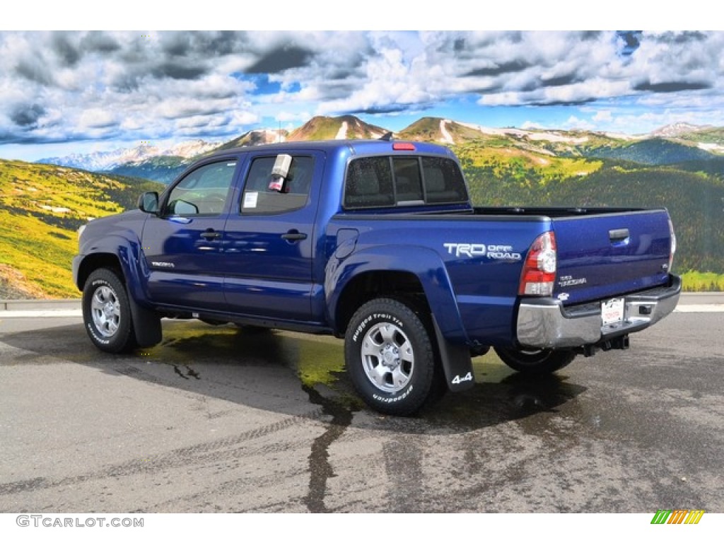 2015 Tacoma V6 Double Cab 4x4 - Blue Ribbon Metallic / Graphite photo #3