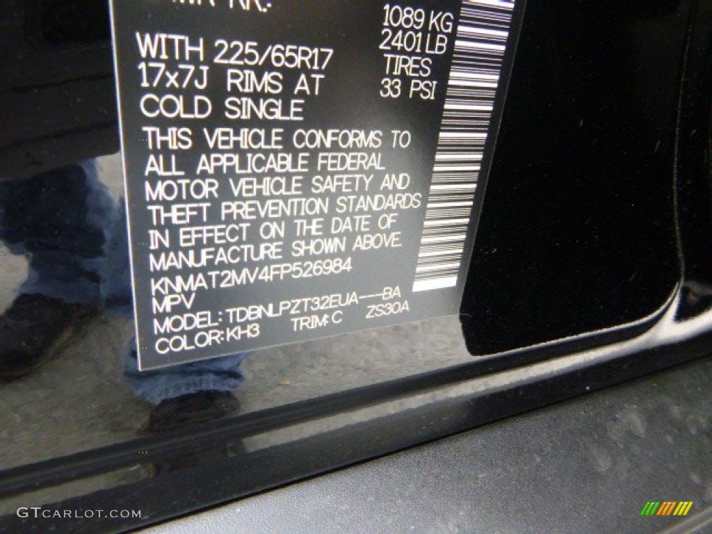 2015 Rogue S AWD - Super Black / Almond photo #12