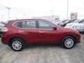 2015 Cayenne Red Nissan Rogue S AWD  photo #2