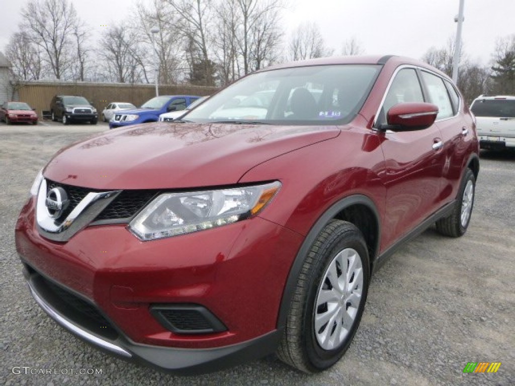 2015 Rogue S AWD - Cayenne Red / Charcoal photo #8